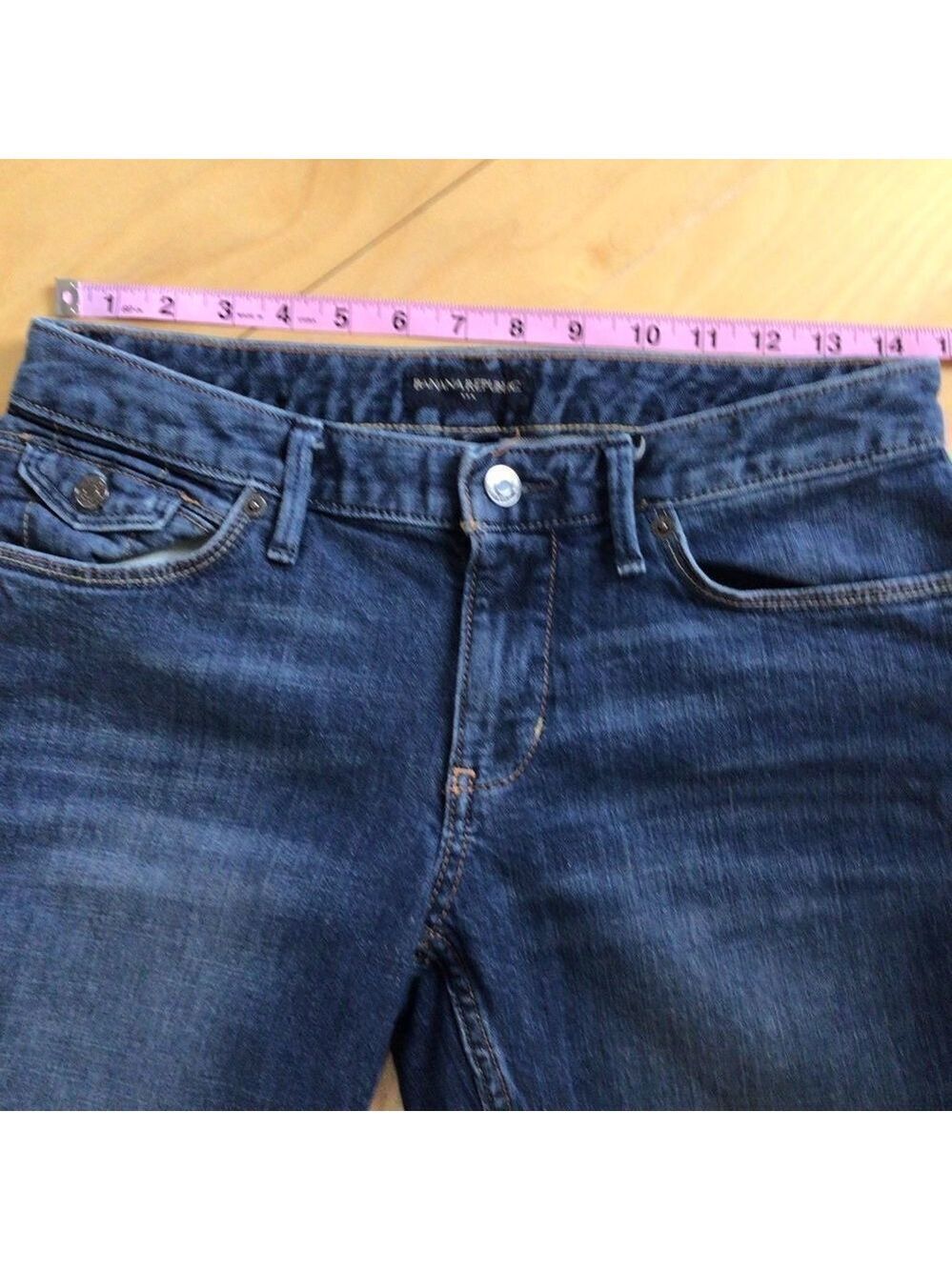 BANANA republic pedal pusher pants jeans stretchy cotton blend medium rise 28/6 - Picture 10 of 12